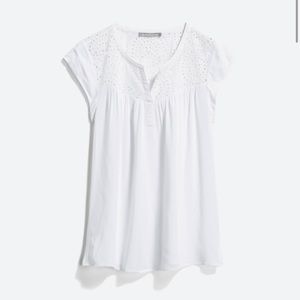 Pale Sky Kiara Eyelet Detail Top size medium